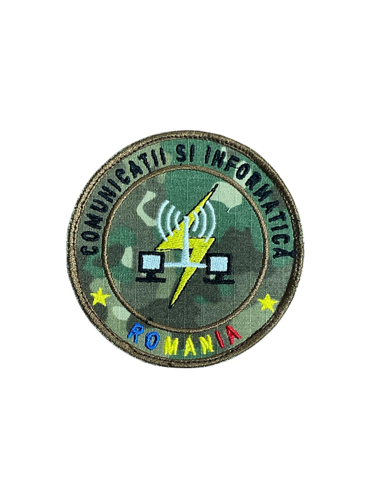 Emblema comunicatii si informatica suport combat.