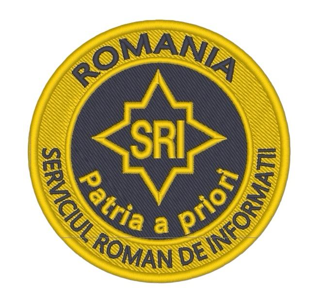 EMBLEMA BRODATĂ SERVICIUL ROMÂN DE INFORMAȚII