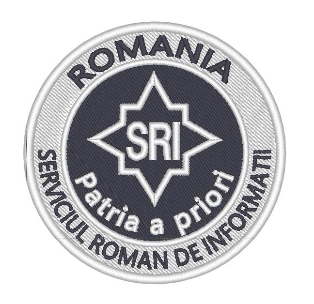 EMBLEMA BRODATĂ SERVICIUL ROMÂN DE INFORMAȚII