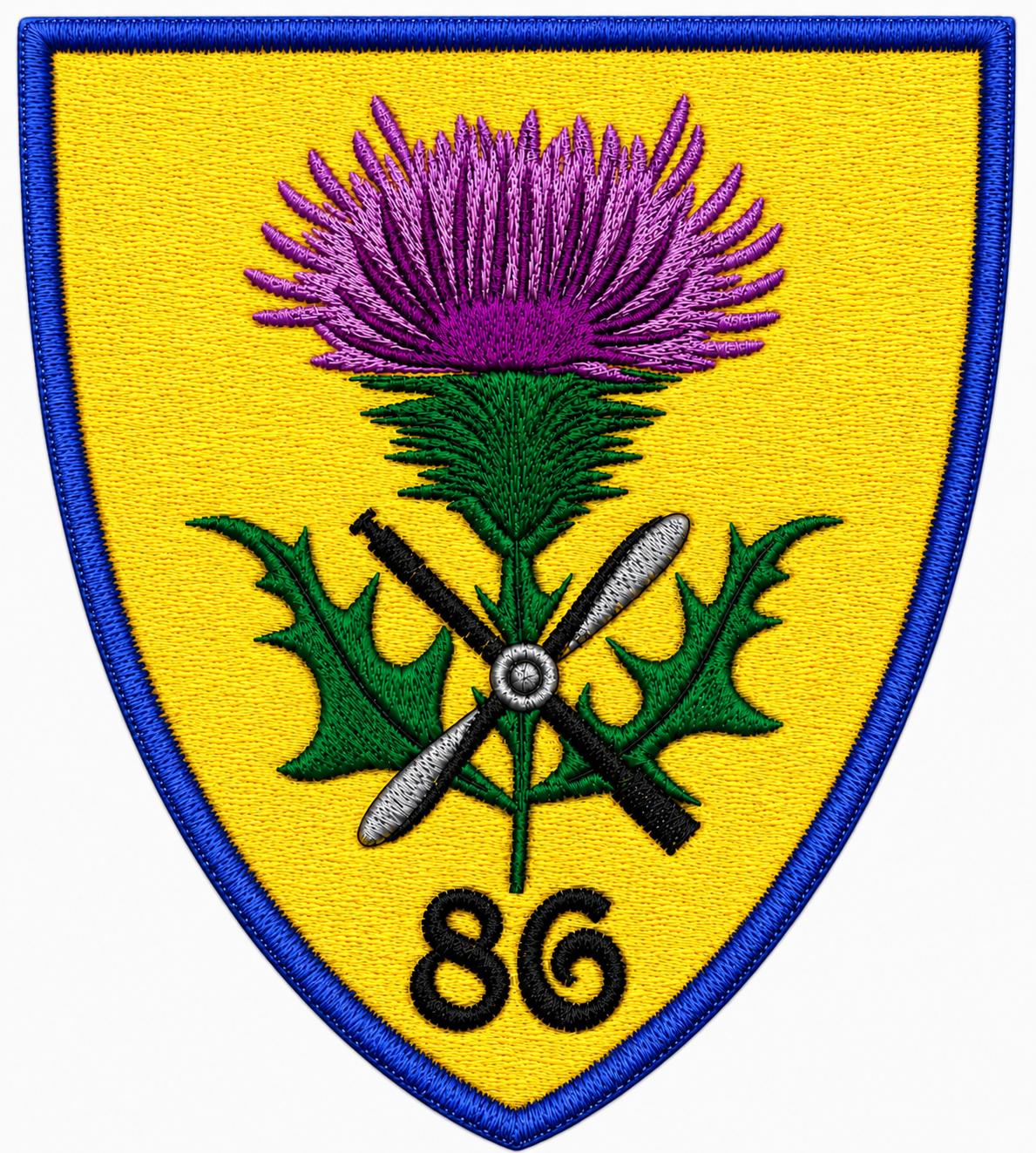 EMBLEMA BAZA AERIANA 86 PENTRU TINUTA DE ORAS